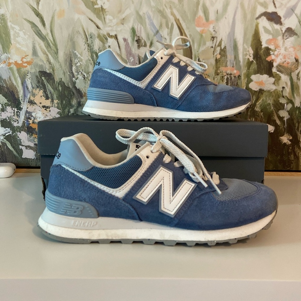 Blue new balance 574s !!
